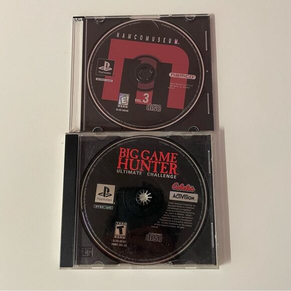 PlayStation Namco Museum Vol. 3 & Big Game Hunter Video Games - Picture 1 of 5